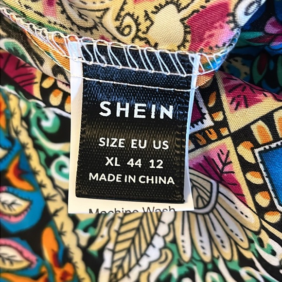 SHEIN Gorgeous Floral Paisley wide leg Romper Jumpsuit! Size XL/12 - Picture 10 of 13